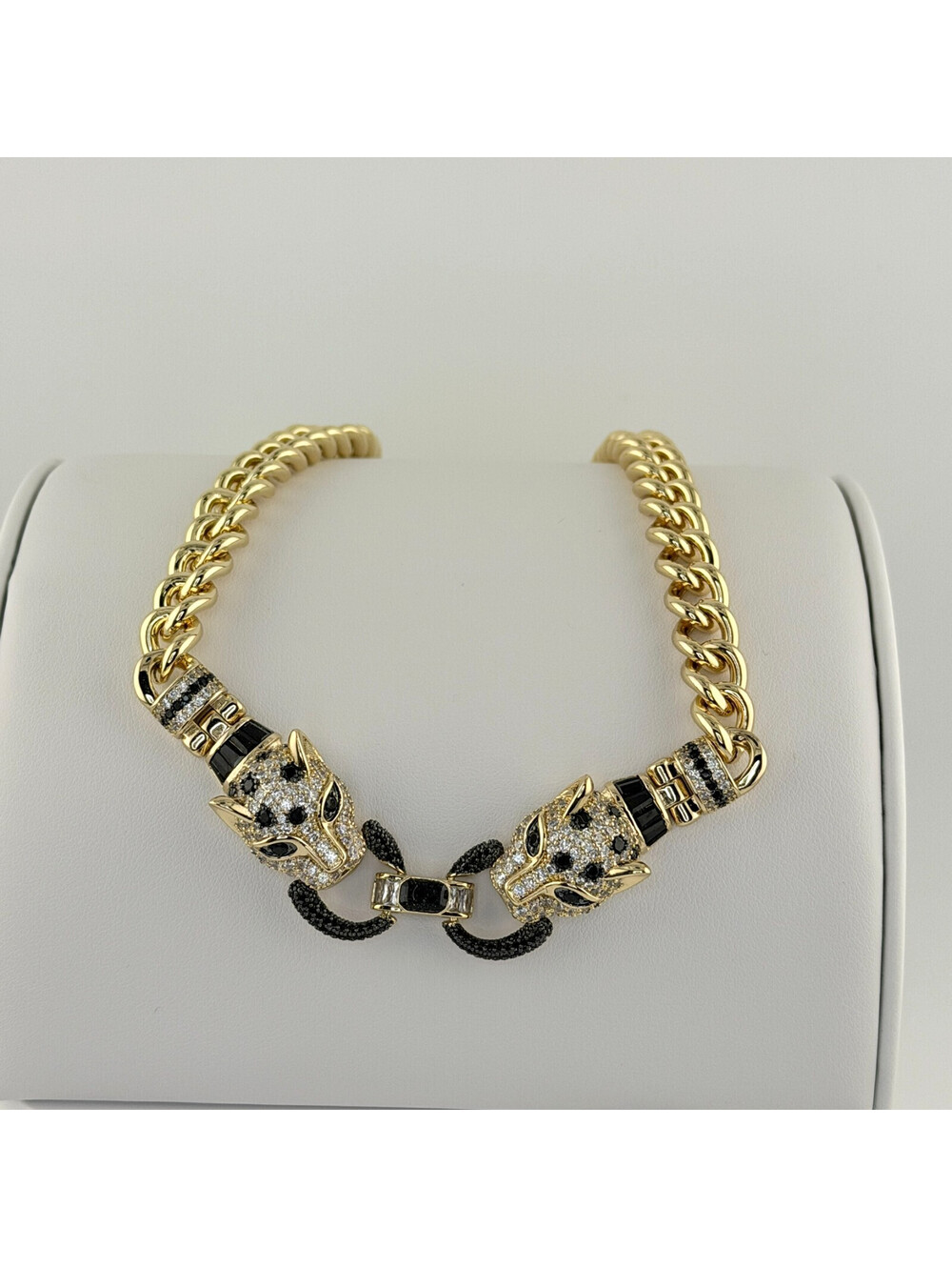 Bomb Party Untamed Ultra Rare Unicorn Double Jag Necklace on Yellow Gold NK80558
